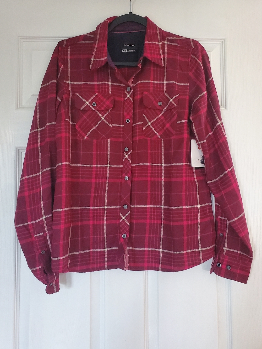 NWT MARMOT FLANNEL TOP MEDIUM